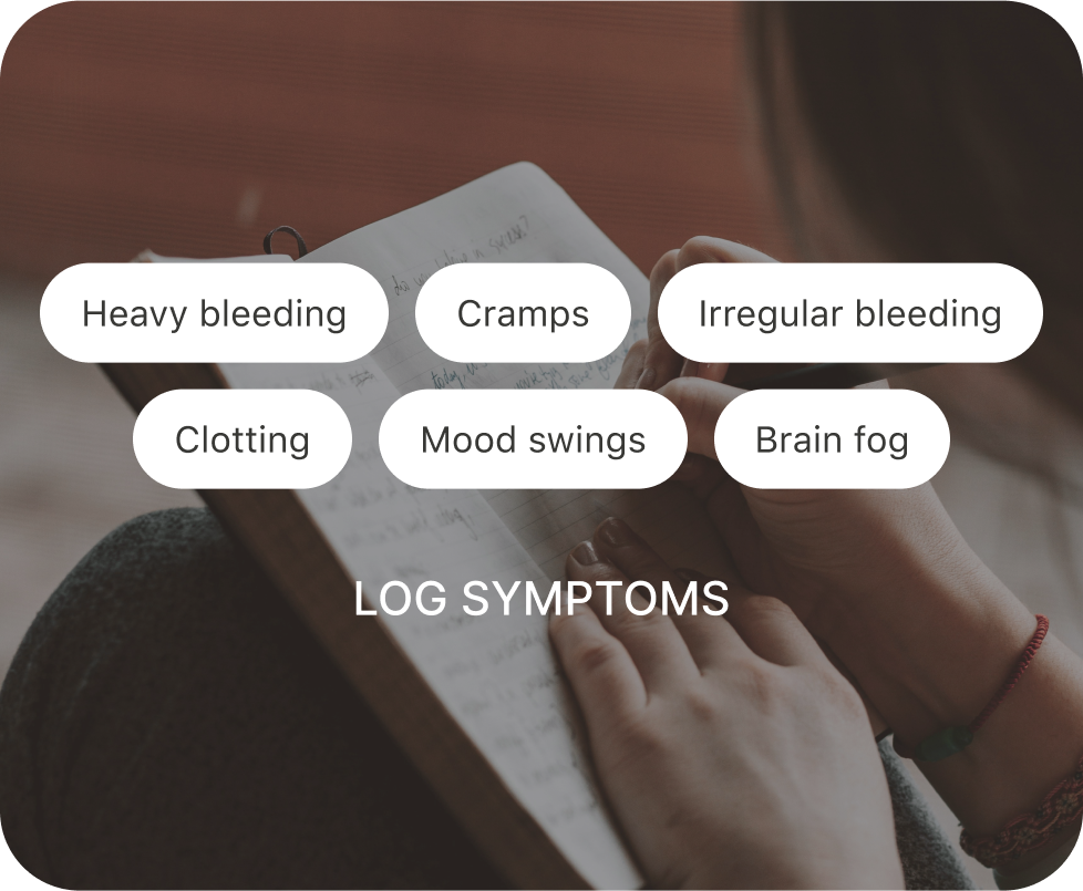 Log symptoms UI